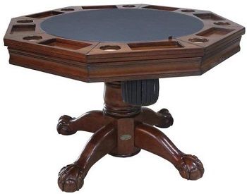 Berner Billiards 3 In 1 Table Octagon 54 With 4 Chairs